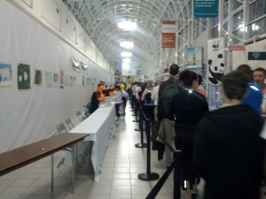 cn registration queue in the atrium